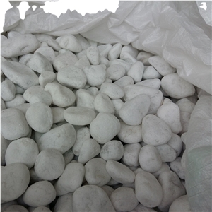 Tumbled Snow White Gravel for Landscape Decoration