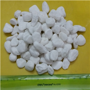 Unpolished White Landscaping Gravel Pebble Stone