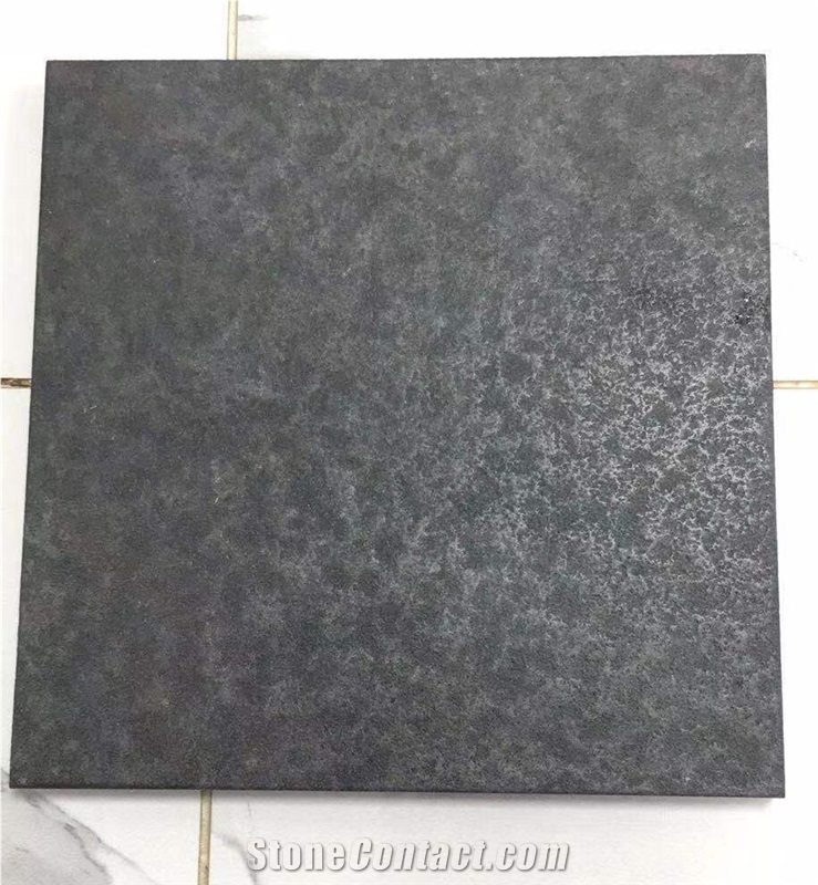 Black Basalt Flamed and Brushed Tiles