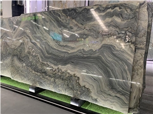 Brazil Blue Green Fusion Quartzite Slabs