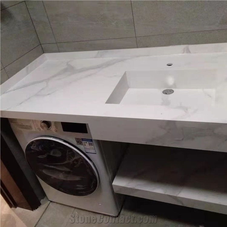 Calacatta White Sintered Stone Sink