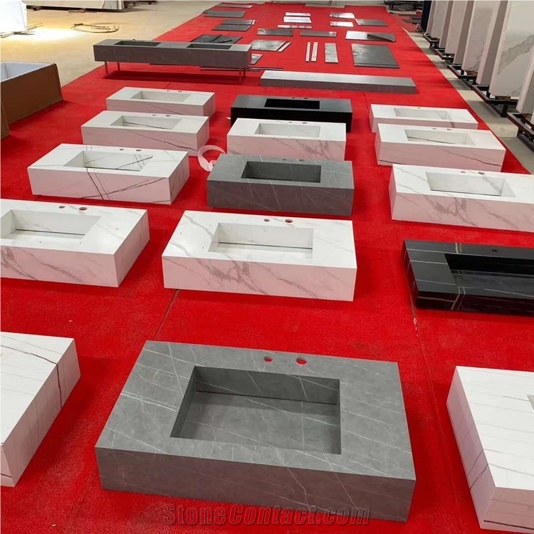 Calacatta White Sintered Stone Sink