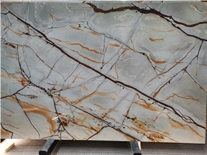Luxury Blue Roma Quartzite Slabs for Home Decor