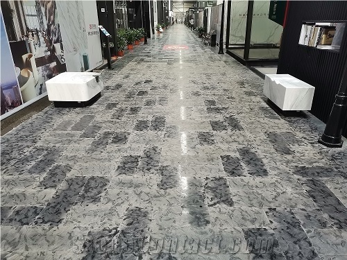 Luxury Brushed Matrix Black Granite Slabs Price