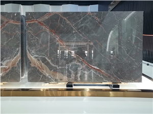 Natuarl Ombra Di Caravaggio Marble Slabs for Decor