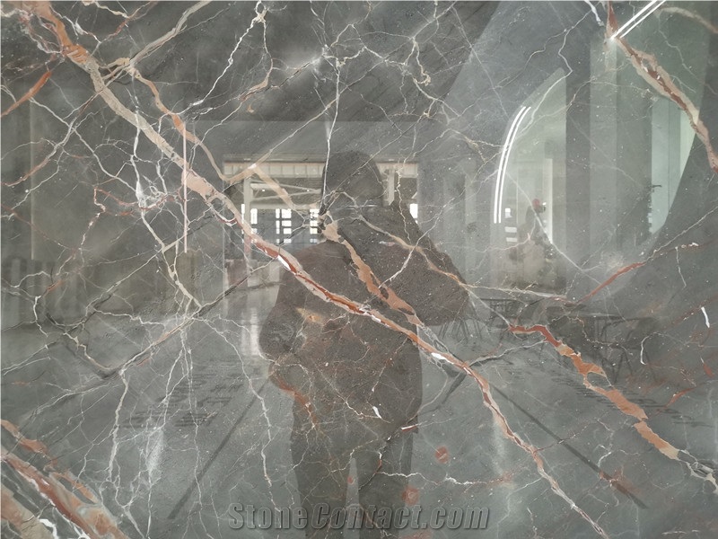 Natuarl Ombra Di Caravaggio Marble Slabs for Decor