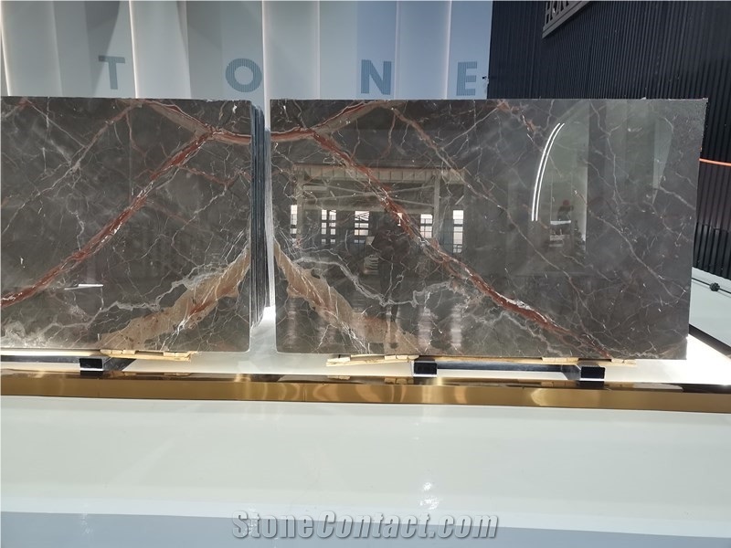 Natuarl Ombra Di Caravaggio Marble Slabs for Decor
