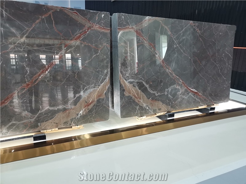 Natuarl Ombra Di Caravaggio Marble Slabs for Decor