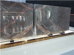 Natuarl Ombra Di Caravaggio Marble Slabs for Decor