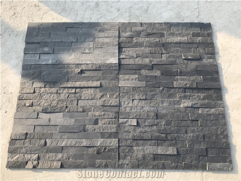 Black Ashlar Stone Veneer Flexible Stone Veneer