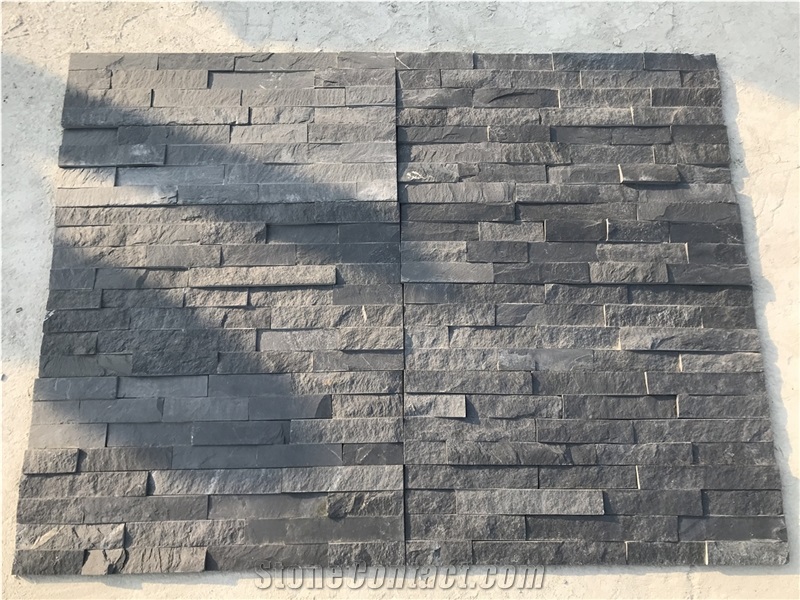 Black Ashlar Stone Veneer Flexible Stone Veneer