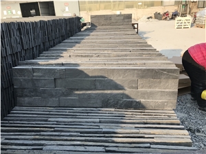 Black China Slate Cultured Stone Led