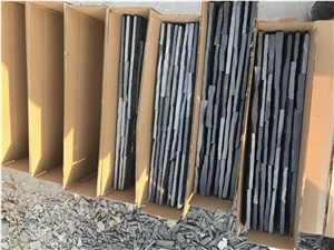 Black China Slate Cultured Stone Led