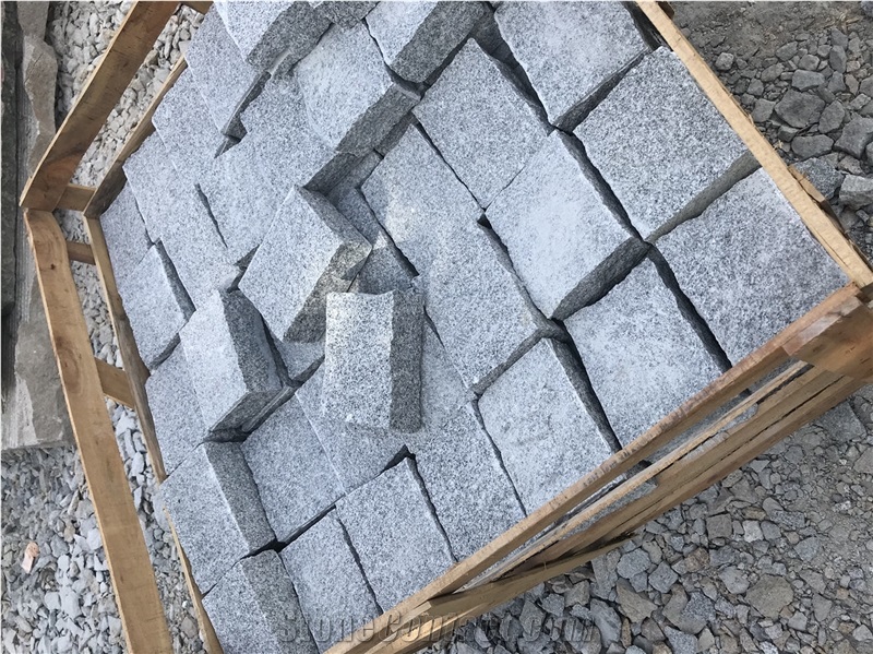 Cheap Grey Cube Stone Pavers Cobblestone