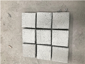Grey Mesh Cobblestone Cube Stone Pavers