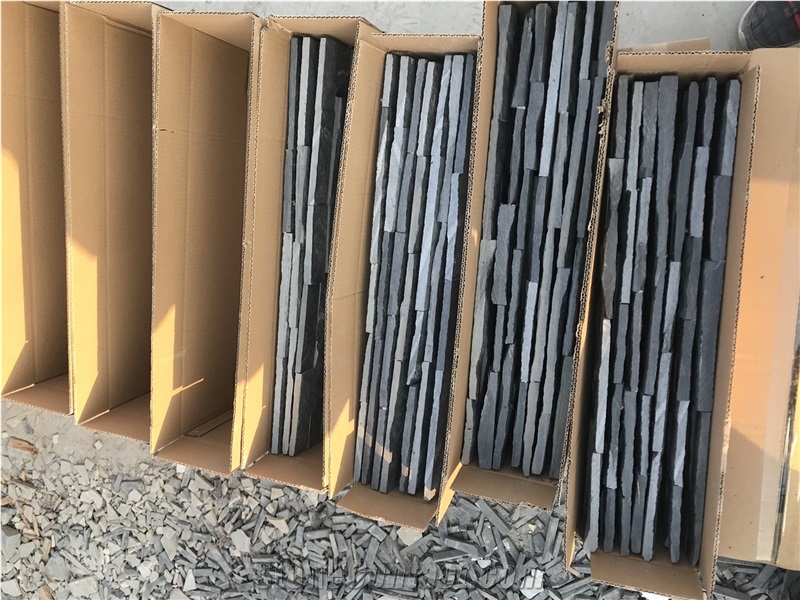 Wall Cladding by Cultured Slate Veneer