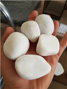 White Marble Pebble, Gravel, Crushed Stone White Marble Pebble, Gravel, Crushed Stone