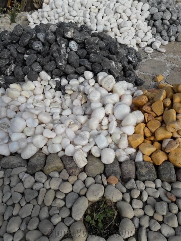 White Marble Pebble, Gravel, Crushed Stone