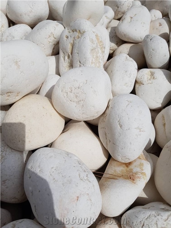White Marble Pebble, Gravel, Crushed Stone