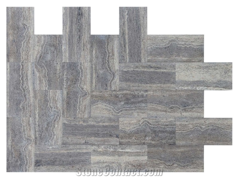 Silver Vein Cut Travertine Tile