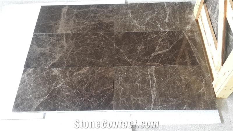 Dark Emprador Marble Slab , Tiles