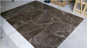 Dark Emprador Marble Slab , Tiles