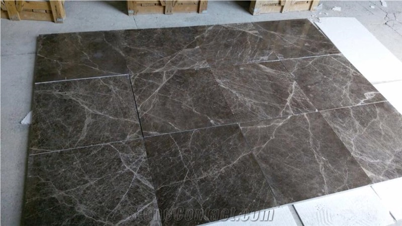 Dark Emprador Marble Slab , Tiles