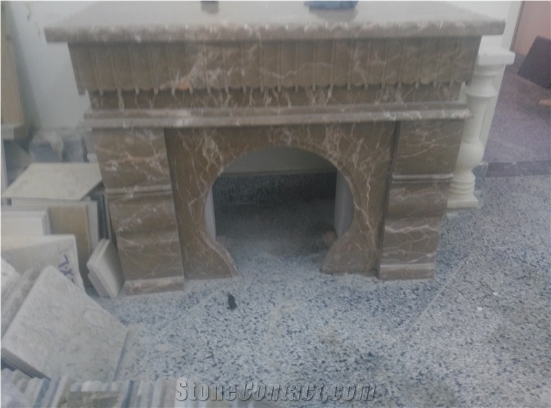 Galala Marble Fireplace