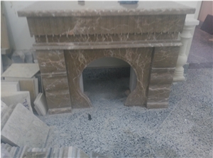 Galala Marble Fireplace