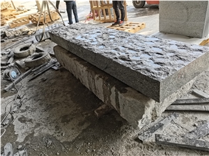 Bianco Crystal Granite Mushroomed Garden Walling