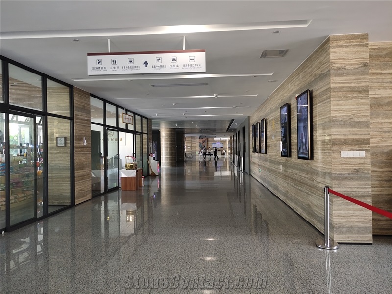 Italy Travertino Romano Silver Fosse Travertine