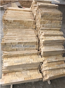 Yellow Marble Z Shape Wall Panel - 4 Lines
