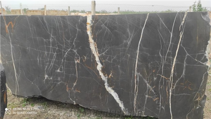 Black Aziza Marble Blocks, Black Sahara Marble Blocks