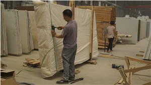 China Cheap Artificial Bianco White Marble Slabs