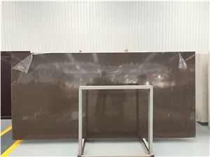 Coffee Brown Quartz Stone Big Slabs
