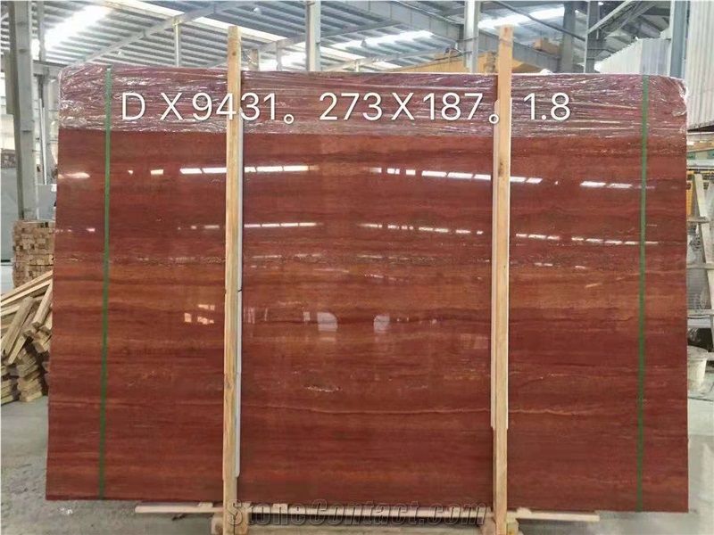 Exterior Soltan Iran Red Travertine Slabs