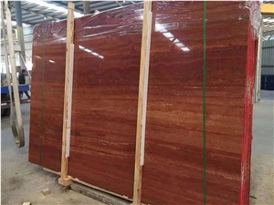Exterior Soltan Iran Red Travertine Slabs
