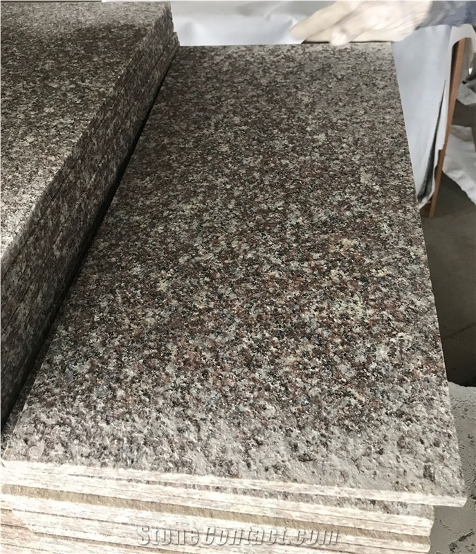 Flamed G664 Rosa Beta Granite Slabs And Tiles