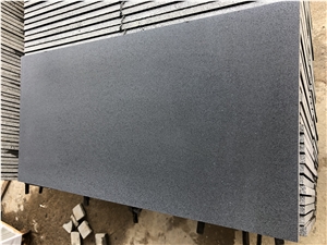 Hainan Black Basalt Honed Tiles, Lava Stone Tiles
