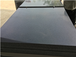 Hainan Black Basalt Honed Tiles, Lava Stone Tiles
