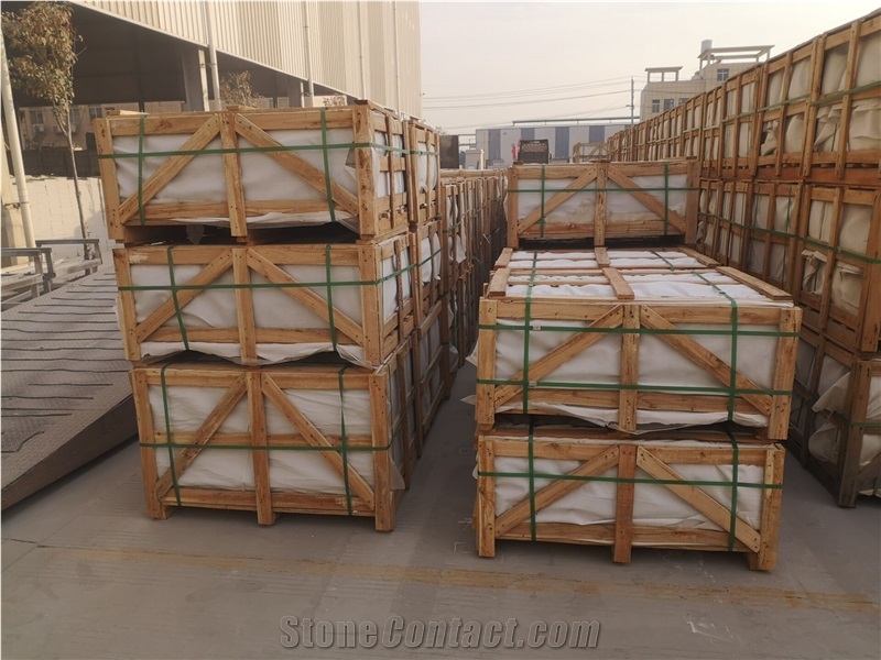 Hubei White Grey Granite Flamed Pavers Stone Tiles