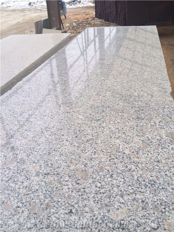 Jade White Granite, G383 Granite Polished Slabs