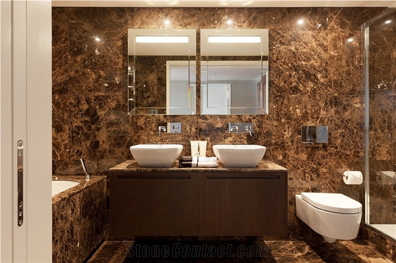Natural Dark Emperador Marble Projec Design
