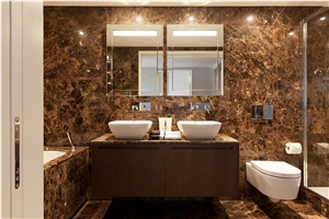Natural Dark Emperador Marble Projec Design