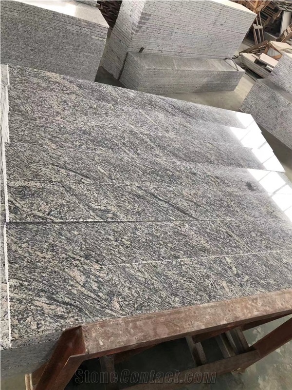 Tiger Skin Rusty Yellow Granite Polished Tiles