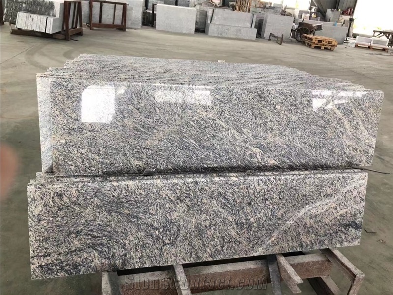 Tiger Skin Rusty Yellow Granite Polished Tiles