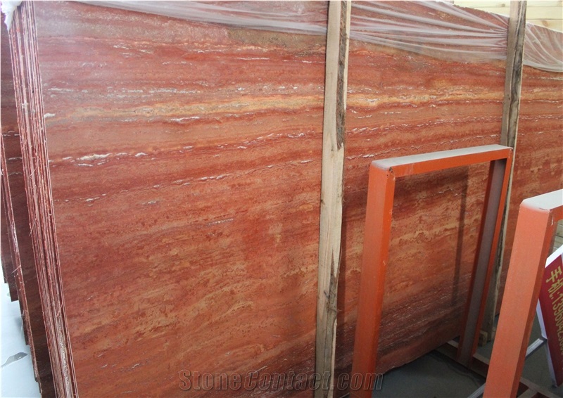 Turkey Akdag Red Travertine Slabs&Tiles