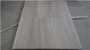 White Wooden Vein Marble Wall Tiles