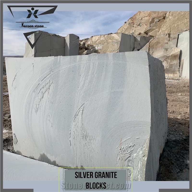 Persian Silver Granite Blocks
