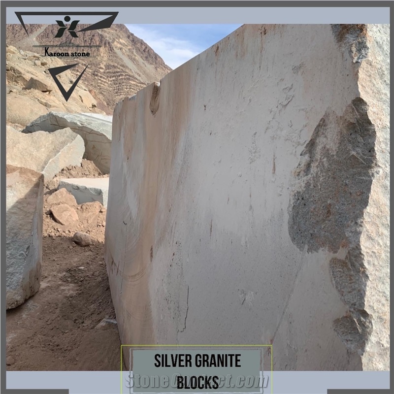 Persian Silver Granite Blocks